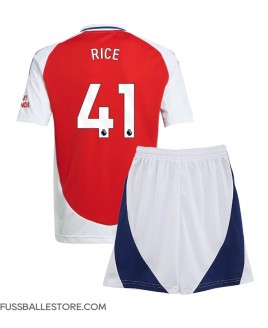 Günstige Arsenal Declan Rice #41 Heimtrikotsatz Kinder 2024-25 Kurzarm (+ Kurze Hosen)
